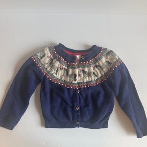 Mini Boden Unicorn Cardigan Sweater